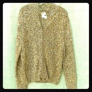 Ruff Hewn Large knit soft sweater cardigan L wool cotton